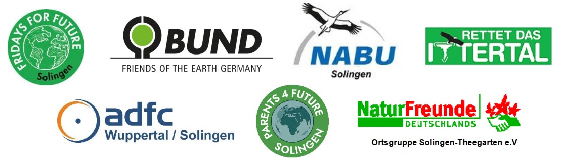 Logos der Umweltinitiativen im Klimabündnis Solingen