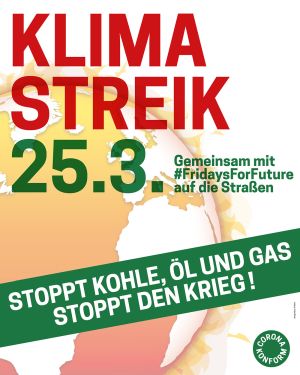 Plakat Klimastreik 25.03.22